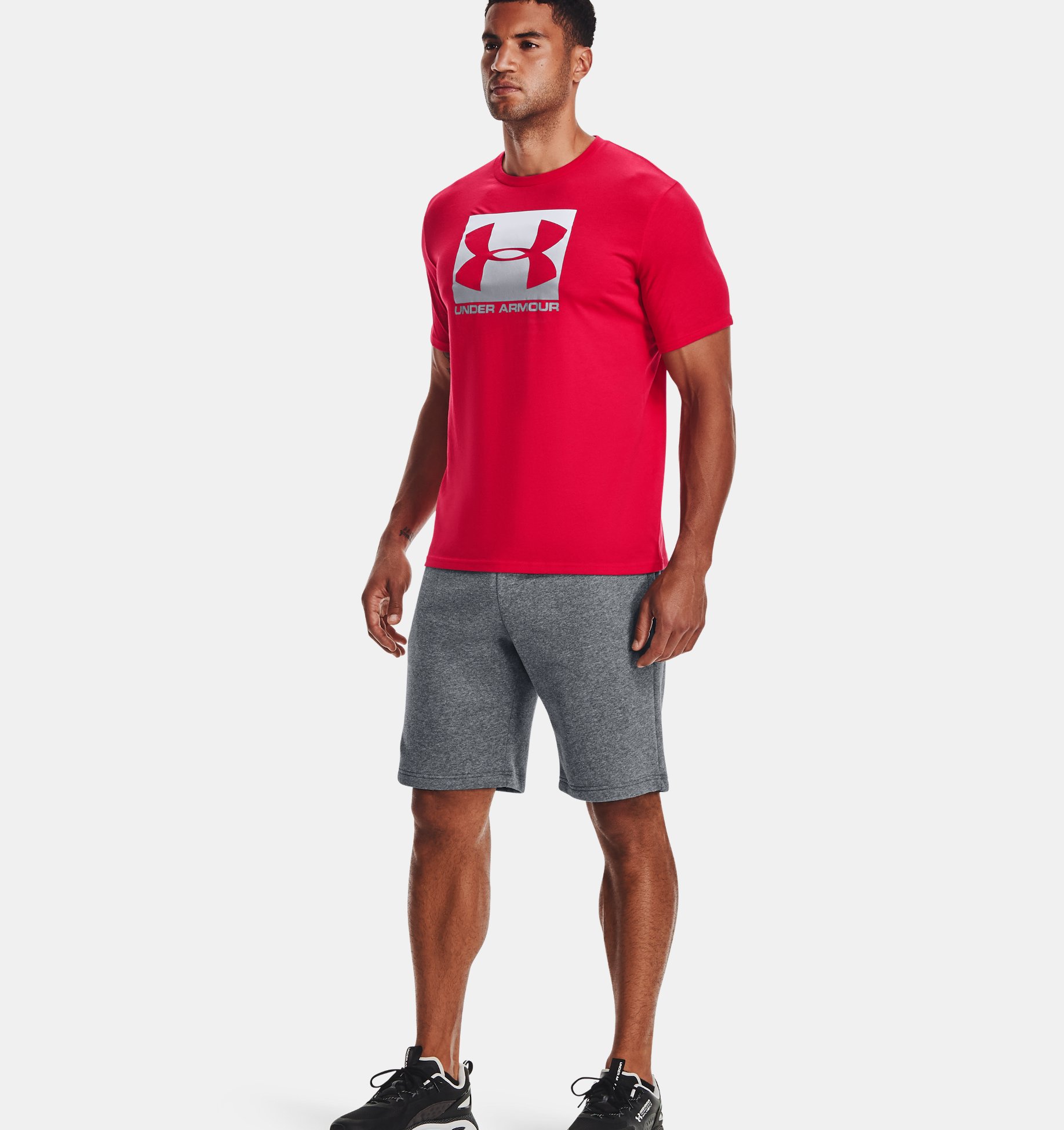 Under Armour Homme Charged Cotton T Shirt Tee Top-Noir Sport Running Gym 